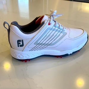 Footjoy Boys JR Fury Golf Shoes Size 3 White